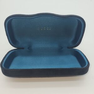 Gucci Black and Blue Glasses Case